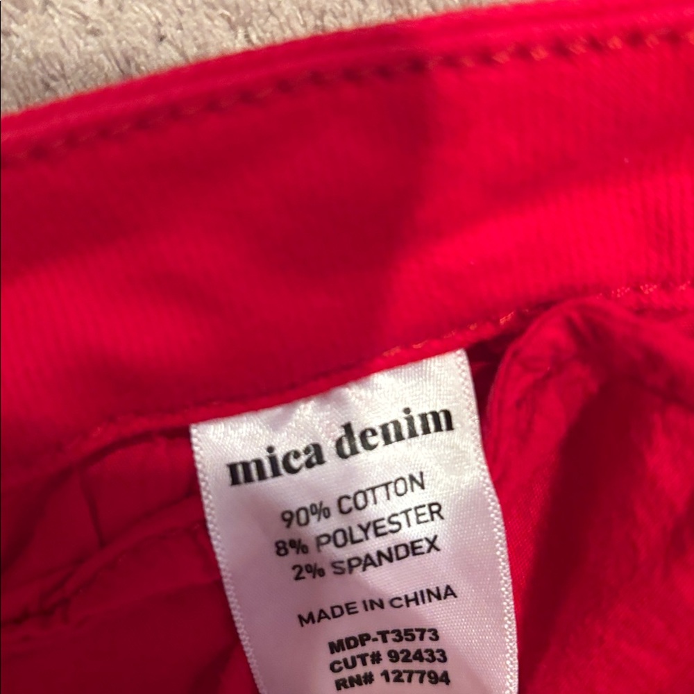MICA Vibrant Red Jeans - Picture 6 of 6
